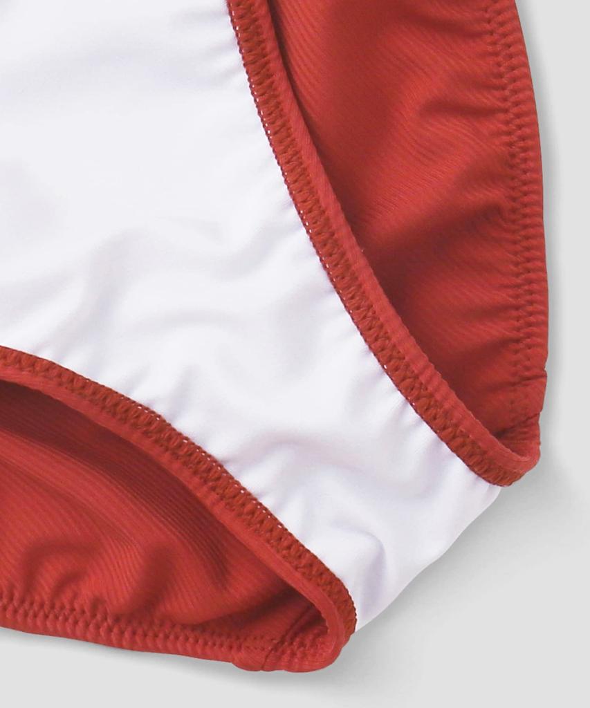 Swimwear Bikini Natural But Firm Up Orange [Sanai Paradise] Set, [Natural Bra], Non-wired Bikini, 55-53-3-1655,