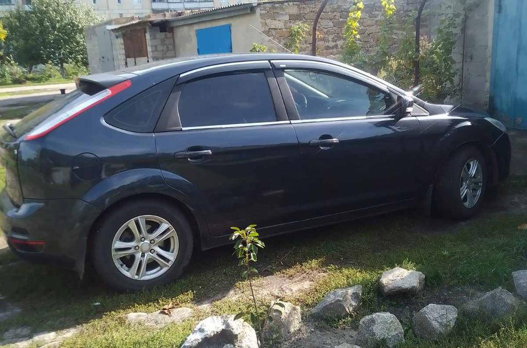Ветровики с хромом SD/HB (4 шт, Niken) для Ford Focus II 2005-2008 гг