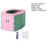 Portable Potty Seat Foldable Design One-Step Setup Kids Toilet Seat with Cleaning Bags Supports Up To 50KG Potty Chair