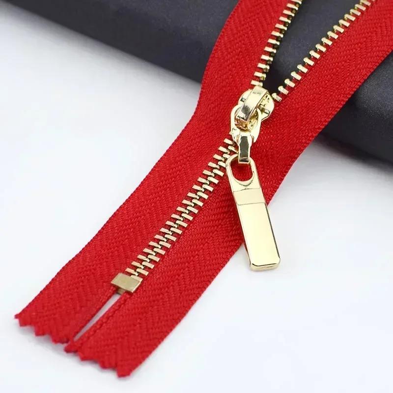 5/10 шт. №3 15-30 см Металлическая молния с закрытым концом для кошелька, сумочки, декоративная молния-застежка на одежду, карманы, аксессуар для шитья DIY