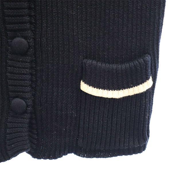 Кардиган трикотажный хлопковый с длинным рукавом J&M Davidson S Темно-синий Женский Б/У