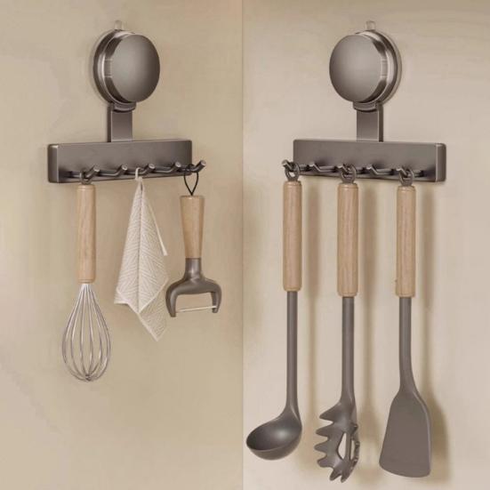 Крючки на присосках Yousheng Высокая грузоподъемность Простая установка Настенный органайзер для хранения в ванной комнате без сверления Вешалка для пальто и полотенец