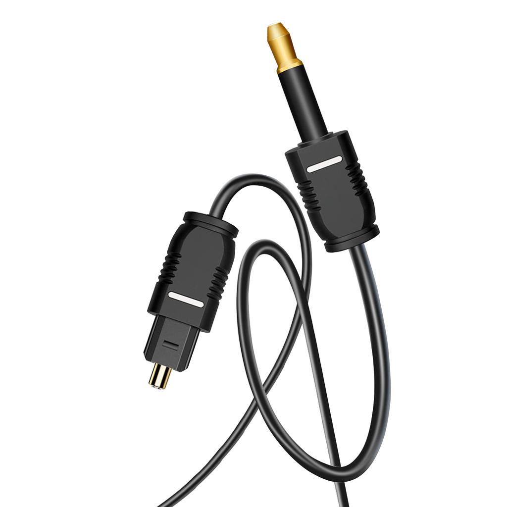 192 кГц ЦАП Оптический в 3,5 мм конвертер Однонаправленный оптический аудиокабель Адаптер Простой для PS4 HDTV DVD Set top Boxes