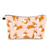 Women Dog Print Cosmetic Bag Toiletries Organize Travel Storage Case ADM