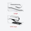ear1 Metal for Volkswagen VW R Emblem Tiguan Bora GOLF POLO PASSAT CC T-CROSS Touran Jetta Arteon MK6 Car Grille Emblem Modification