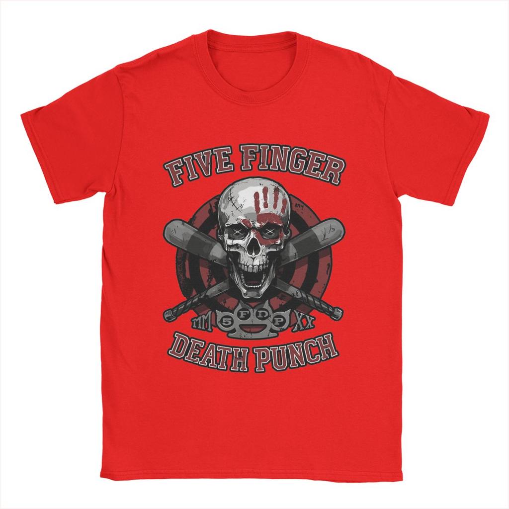 Five Finger Death Punch 5FDP T Shirt Men Pure Cotton Novelty T-Shirts O Neck Tee Shirt Short Sleeve Tops Gift Idea