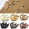 10pcs Craft Oval Shape Double Holes Wooden Toggle Olive Buttons Claw Buckle Buckle DIY Accessories
