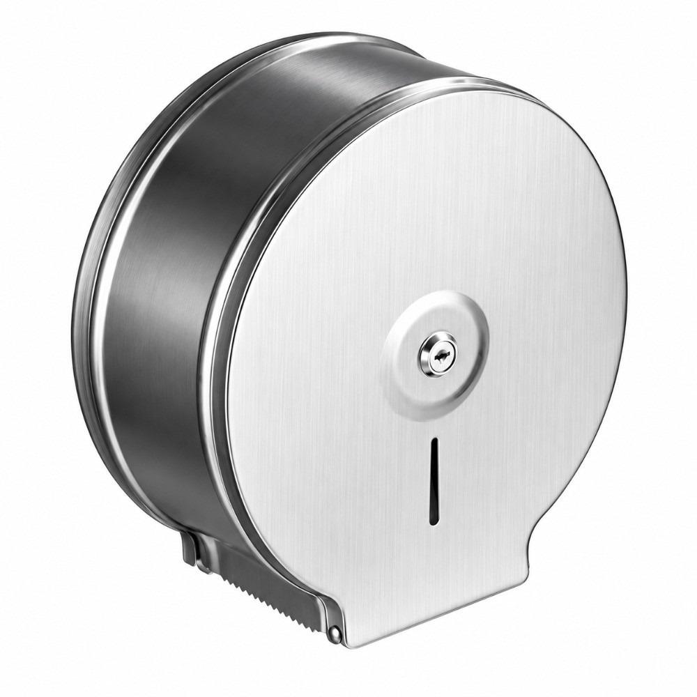 Brushed Finish Toilet Paper Dispenser 9 Inch Roll Jumbo Roll Dispenser For Commercial Use