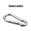 1 шт. пружинный карабин для активного отдыха, карабин для кемпинга, из нержавеющей стали, предохранительная пряжка для веревки для качелей, фитнес-оборудования, крючки для брелка