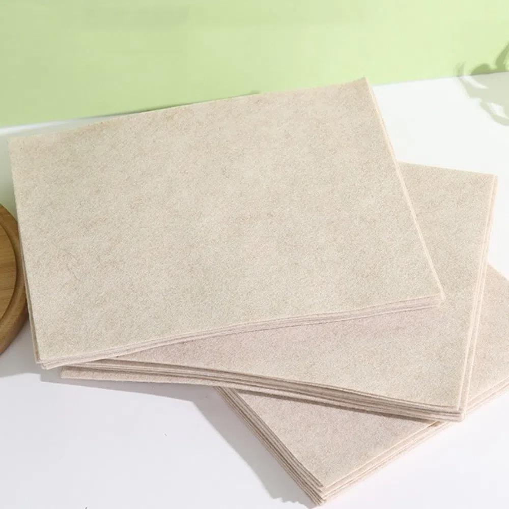 5 пакетов Впитывающая масло мочалка из растительного волокна Тряпка Впитывающая квадратная Кухонное чистящее полотенце Антипригарная Экологически чистая