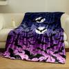 Halloween Bat Moon Night Blanket bedroom Blanket for Livingroom Couch lunch break Soft throw for Friend's festival Gift