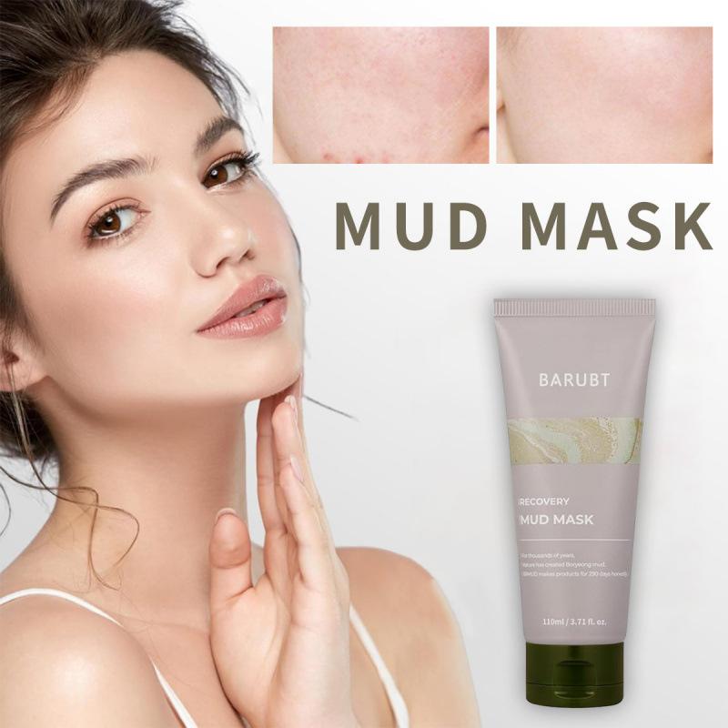 Soothing mud application mask 110ml deeply cleanses the skin, balances oil, moisturizes and dries