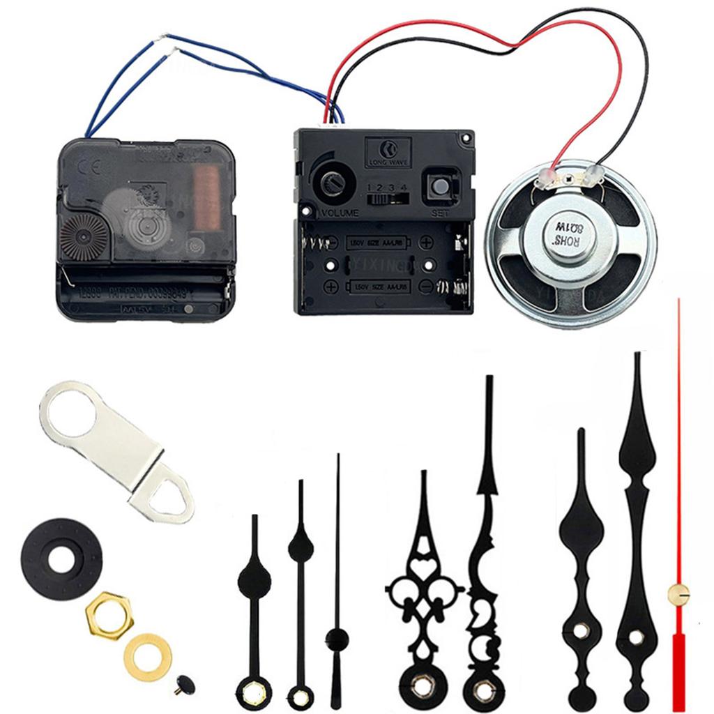 Precise 12888 Clock Movement Quartz Clock Mechanism Battery Powered Repair Part for Wall Clock with 3Set Hand Shaft
