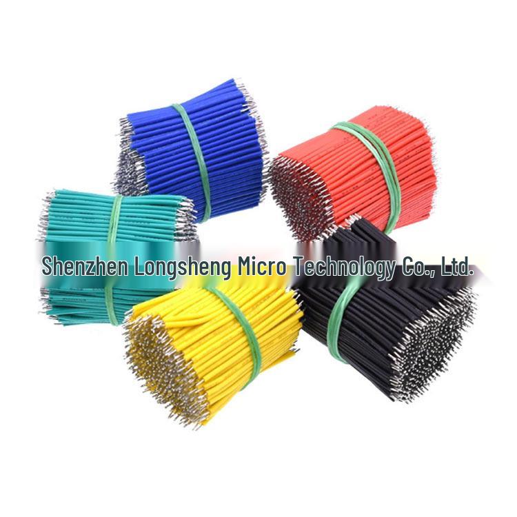 24AWG Tinned Copper Connection Wire, Double-Ended Thin Conductor for Electronic Wiring and Harnesses
