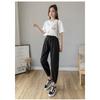 2026 Women's Thin Cotton-Linen Pants, High-Waisted, Loose-Fit, Cuffed, Nine-Quarter Length, Casual Harem Pants