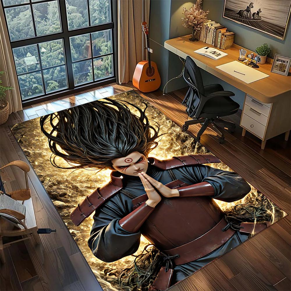 Naruto Hashirama Senju First Hokage Wood Rug Carpet Large Area Rug Non Slip Washable Floor Mat Gamer Room Bedroom Home Decor