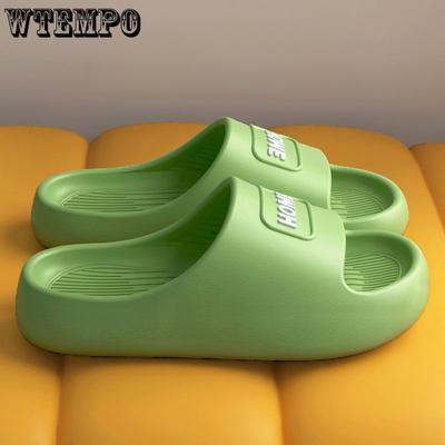 Брендовые легкие тапочки с мягкой подошвой, летние домашние сандалии в стиле Ins с нескользящей толстой подошвой для улицы