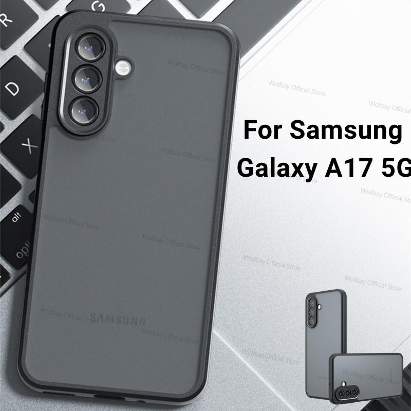 Чехол для Samsung Galaxy A17 5G Чехол-обложка для Samsung Galaxy A17 5G Funda Роскошный Матовый ПК + ТПУ Ударопрочный Защитный Задняя крышка для телефона