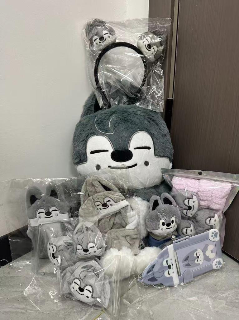 50cm Plush Toy Wolfchan Kawaii Cartoon Stuffed Animal Plushie Doll Large Size Kids Babies Sleeping Pillow Gift