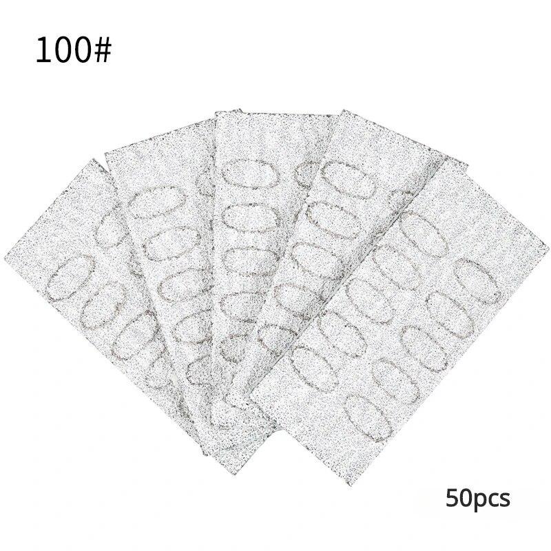 Толкатель для кутикулы ногтей, самоклеящаяся песчаная пилка для обрезки ногтей, набор наждачной бумаги для предварительной полировки, инструмент для маникюра