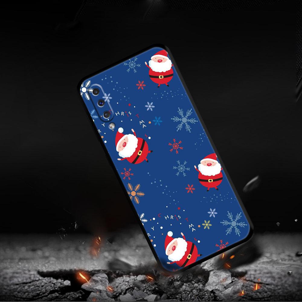 Счастливого Рождества Снеговик Чехол для телефона для Samsung Galaxy A50 A30 Note 8 9 20 Ultra A04 A50s A90 A40 A20e A10s A70 A20s M52 M33 M53