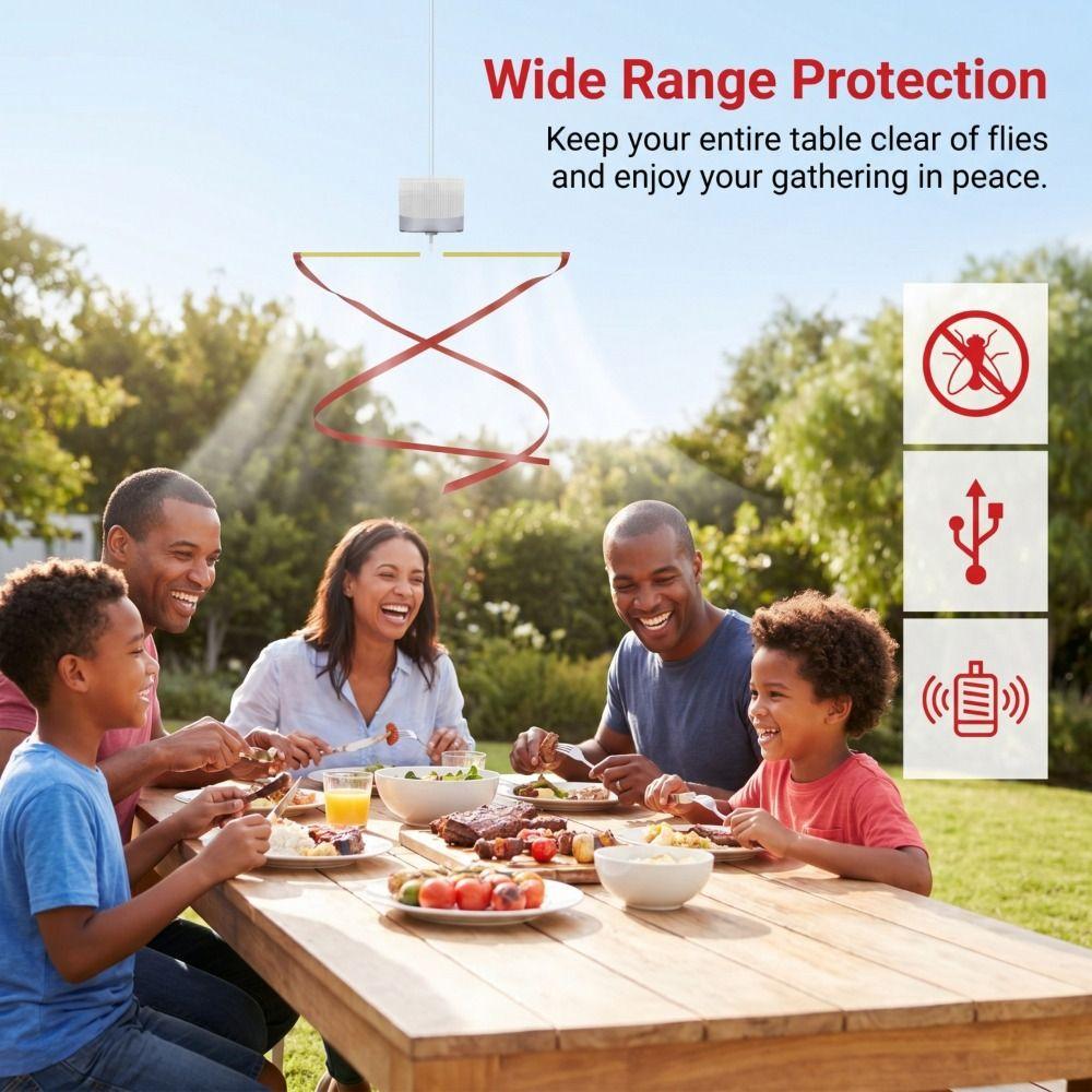 Bladeless Design Fly Repellent Quiet Function USB Fan Universal Fly Guard Fan Cafeteria
