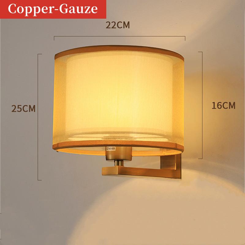 Современный светодиодный настенный светильник с лампой E27, круглая тканевая абажура, настенный бра, освещение для помещений, для отеля, спальни, прикроватной тумбочки, домашнего декора