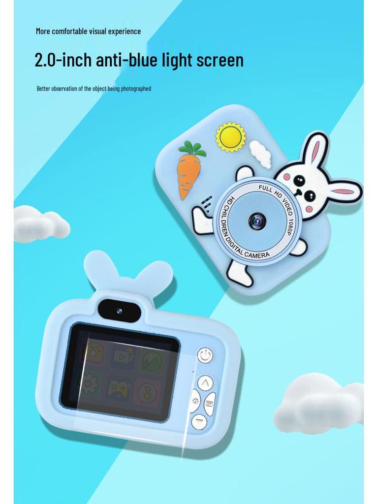 HD Dual Camera Cartoon Toy for Kids - Video Recording & SLR Digital Holiday Gift