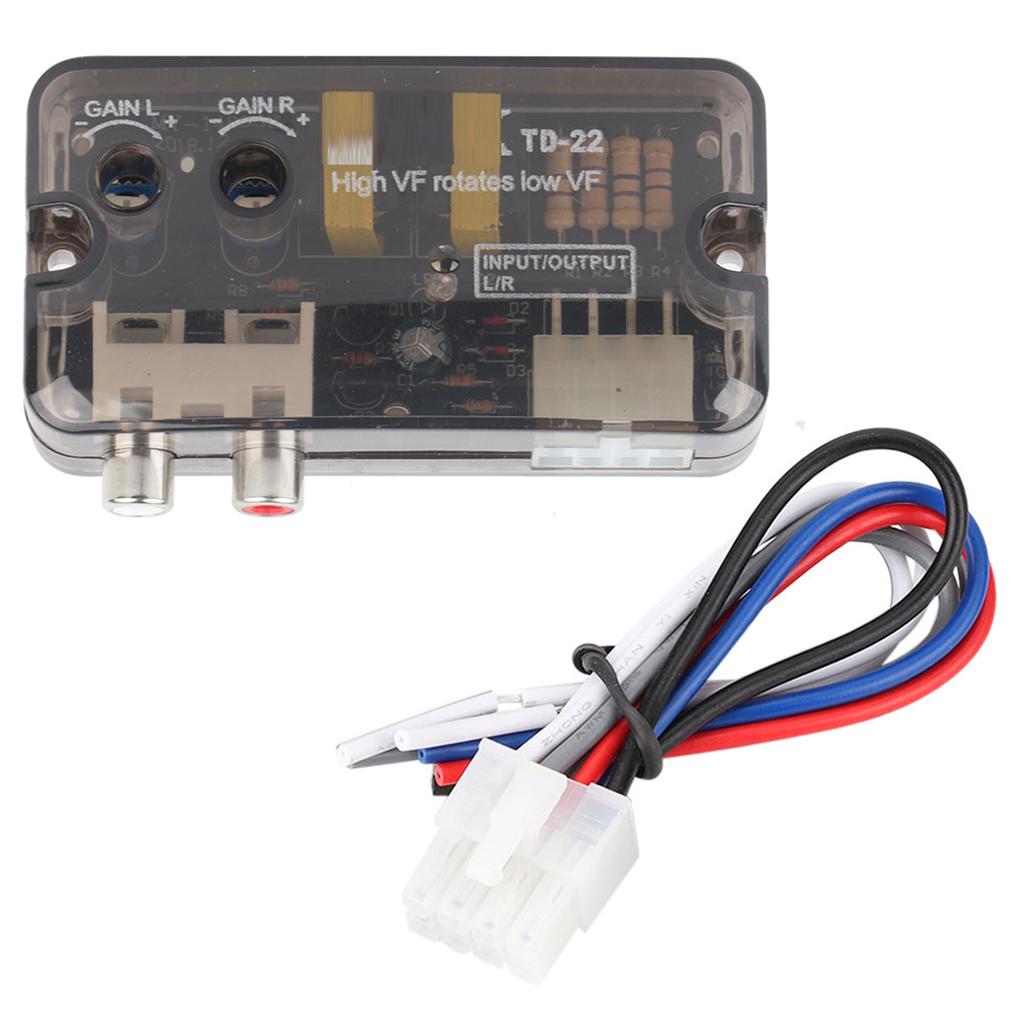 Автомобильный аудио конвертер Стерео Высокочастотный в Низкочастотный Преобразователь Уровня Динамика с Проводом Управления