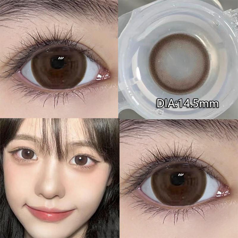 Контактные линзы MillCreek Milk Tea Brown 14,5 мм Контактные линзы для близорукости 1 день ежедневного использования