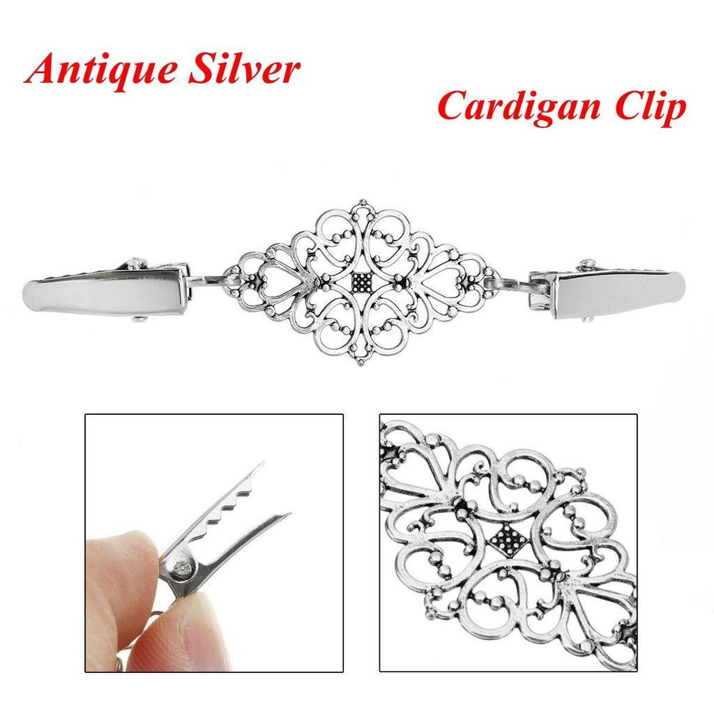 Charm Gift New Retro Shawl Brooch Cardigan Clip Sweater Blouse Pin Duck Clip Clasps