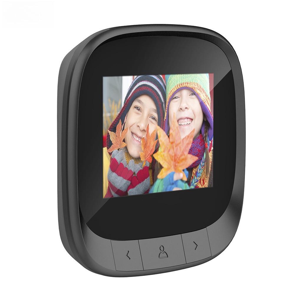 2.4 Inch Smart Digital Cat Eye Doorbell LCD 90 Degree Eye Electronic Peephole Doorbell Outdoor Infrared Camera Door Viewer