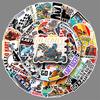 50 Kart Graffiti Stickers Personalized Cartoon Cool Competition Decoration Water Cup Mobile Phone Case Skateboard Stickers