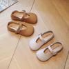 Girls Leather Shoes British Style Children Performance Shoes Simple Soft Sole Kids Flats Princess Shoes Solid Color 2024 New
