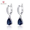 Women Drop Earrings Fashion Jewelry Blue CZ Lady Dangle Earring For Party Wedding Anniversary Love Gifts