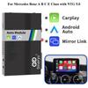 Wireless CarPlay Android Auto Retrofit Kit Mirror-Link Compatible For Mercedes Benz A B C E Class W/ NTG 5.0