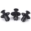 50Pcs 8Mm Auto Car Bumper Fender Retainer Push Black Plastic Clips Fasteners