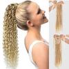 Wave Ponytail Hair Extensions Synthetic Charming Hairnet Ponytail Women Girl Party Festival Curly Wave 22Inch