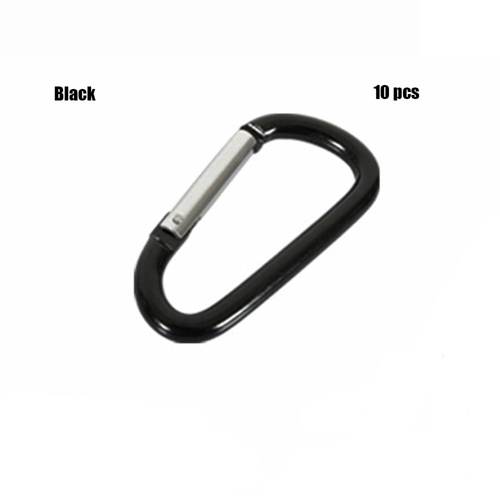 7-colors Aluminium Safety Camping Hiking Hook Buckle Keychain Climbing Buckles Alloy Carabiner