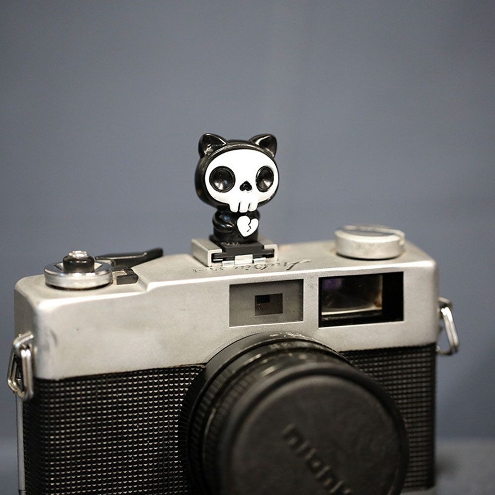 Стильный чехол для фонарика DSLR с 3D-мультяшным изображением дьявола, аксессуары для камеры, чехол для горячего башмака для камеры