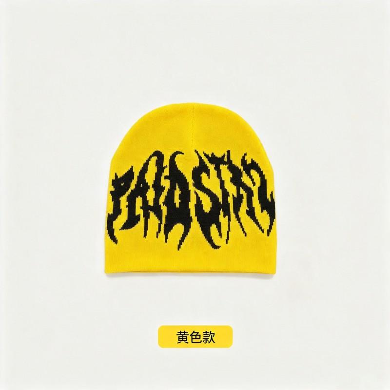 American Streetwear Letter Knit Beanie Men Women Winter Warm Skate Rap Hat