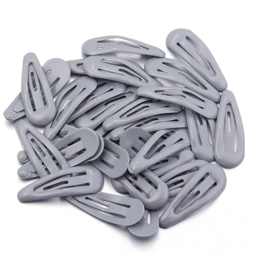 30pcs/lot Colorful Water Drop Shaped Hairclips Simple Mini Snap BB Hairpins Barrettes For DIY Girls Hair Clip Headwear Accessory