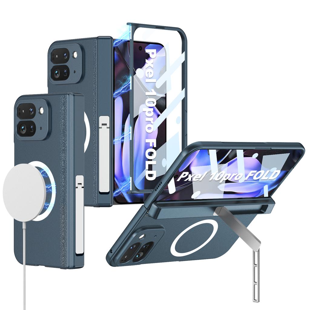 For Magsafe Wireless Charge Case for Google Pixel 10 9 Pro Magnetic Hinge Armor Screen Glass Cover for Pixel 10 Pro Fold Case