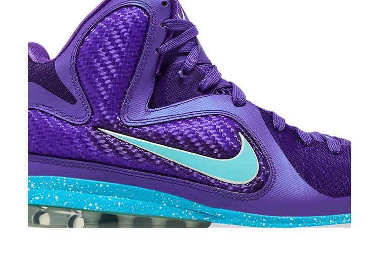 Мужские кроссовки Nike LeBron 9 Summit Lake Hornets Пурпурный/Бирюзово-синий-Белый