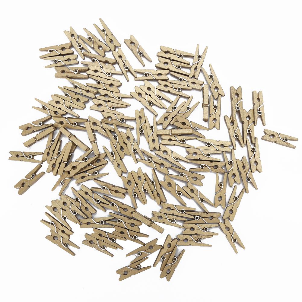 Мини-деревянный зажим для фотографий, настенное украшение, фотоальбом, открытка, записка, деревянный зажим