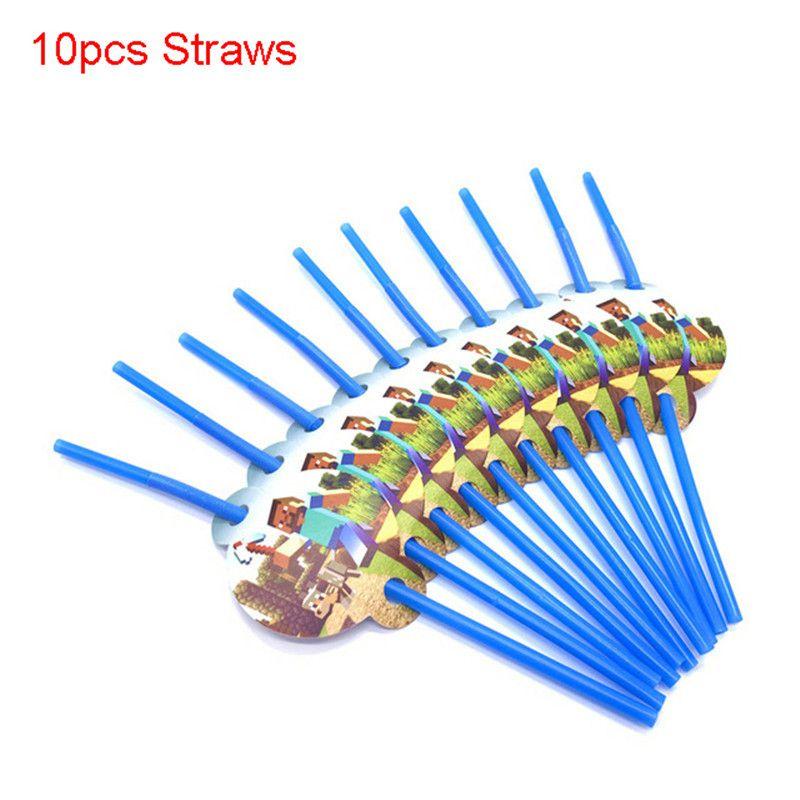 Принадлежности для вечеринки в честь будущего ребенка и дня рождения в стиле Minecraft с ярким набором посуды