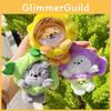 Pea Sunflower Mushroom Hat Dog Plush Keychain Bag Pendant Cartoon Gift Kids