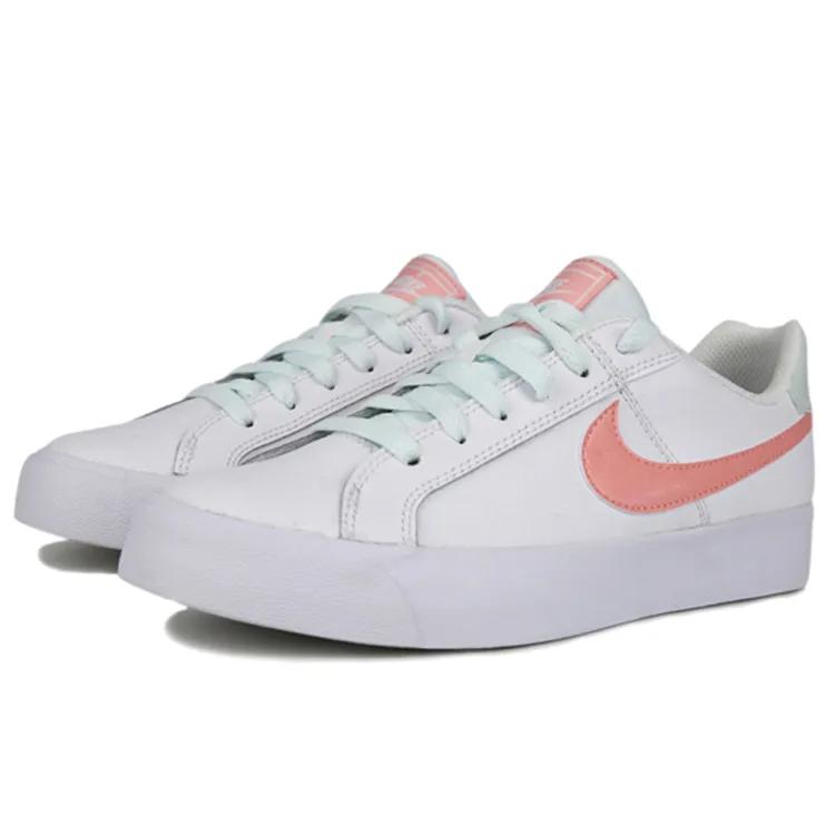 Nike Womens Court Royale AC 'Bleached Coral' (women's sizes) White / Bleached Coral Skate Shoes AO2810 107
