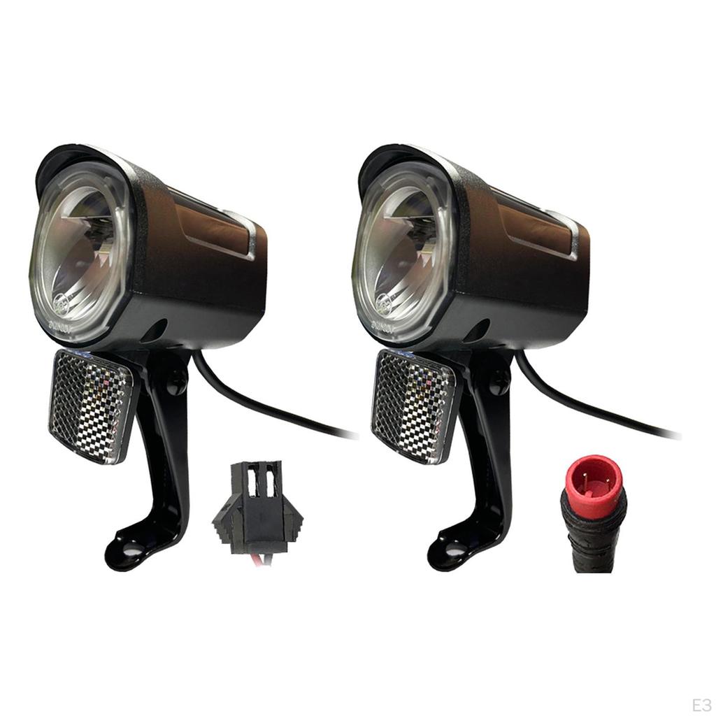 Bicycle Headlight 12V 24V 36V 48V DIY Easy to Install Universal Voltage Accessories Front Light for