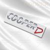 3D Металлическая Наклейка на Заднюю Дверь Багажника Cooper S D Эмблема Черными Буквами Аксессуар Декорации Кузова Автомобиля Для MINI T36 JCW